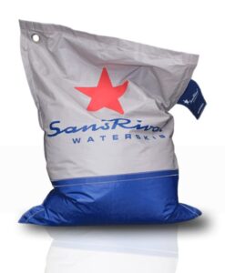 SansRival - accessories - bean bag - color grey blue - red star