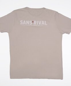 SansRival - t-shirt - hero - waterskis - color sand - back