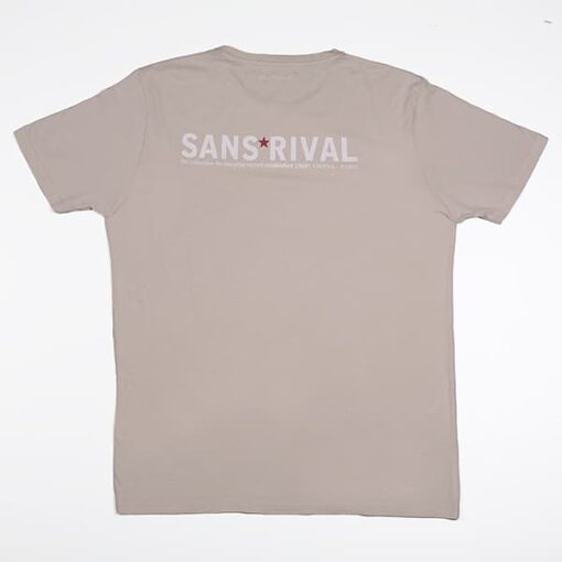 SansRival - t-shirt - hero - waterskis - color sand - back
