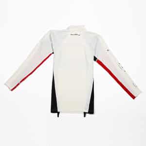 SansRival - lycra shirt - long sleeve - color red white black - back