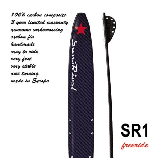 SR1 waterski freeride - black - red star
